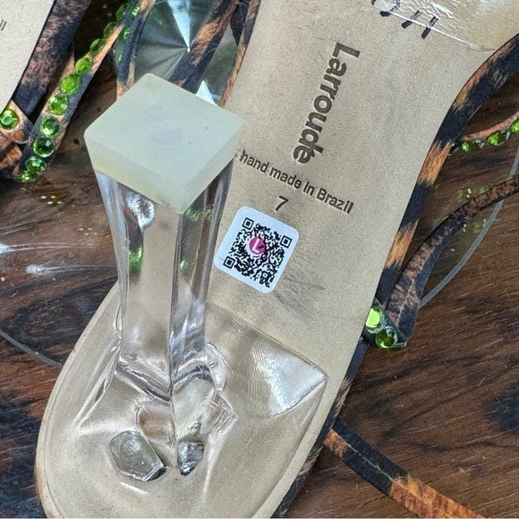 Larroudé Disco Gloria Leopard-Print Wrap Sandals 315$ - Picture 15 of 16